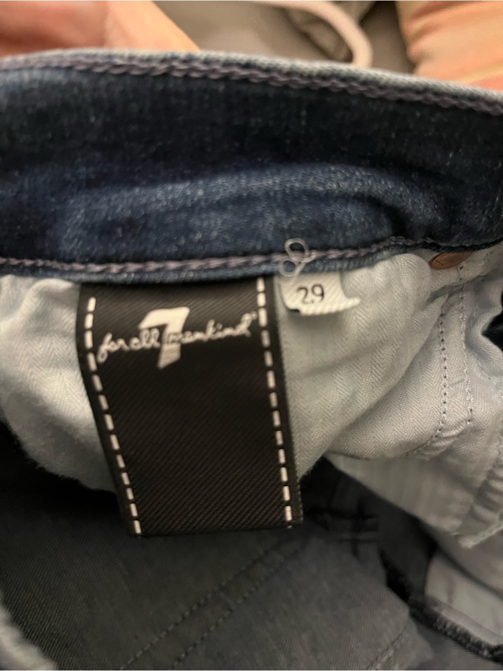7 For All Mankind Medium Blue Flare Jeans - Women's - Picture 5 of 5